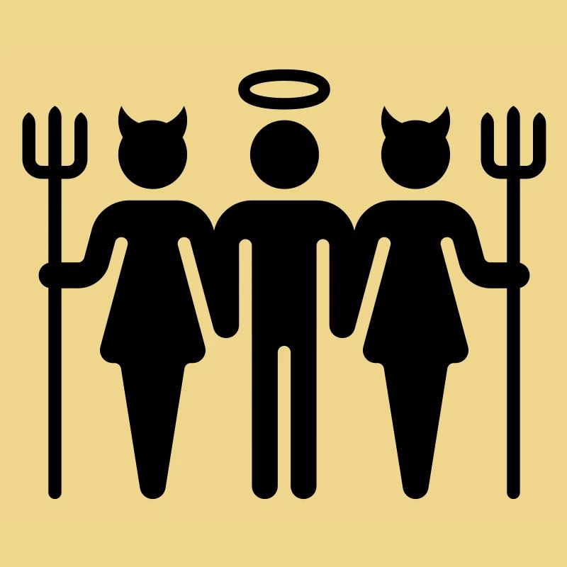 Teufel-Engel-Teufel / Devil-Cherub-Devil (M)