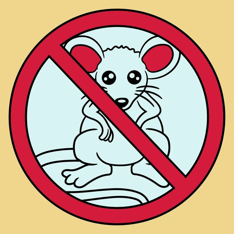 signe interdit a barré pas de souris suess n