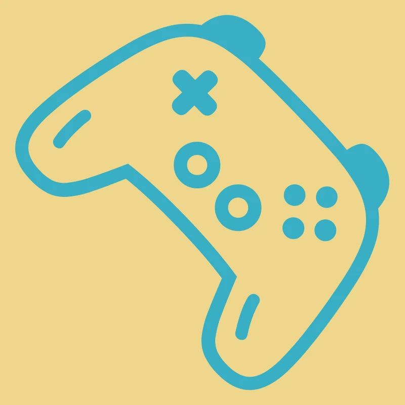 Türkise Controller-Silhouette