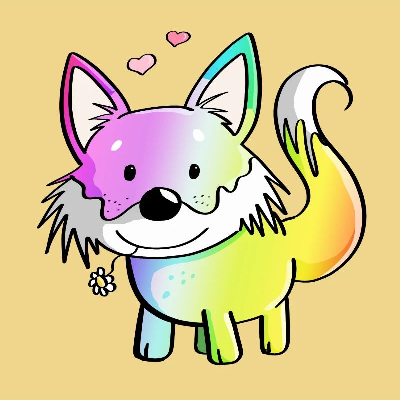 Fox rainbow - foxes - red fox - predator