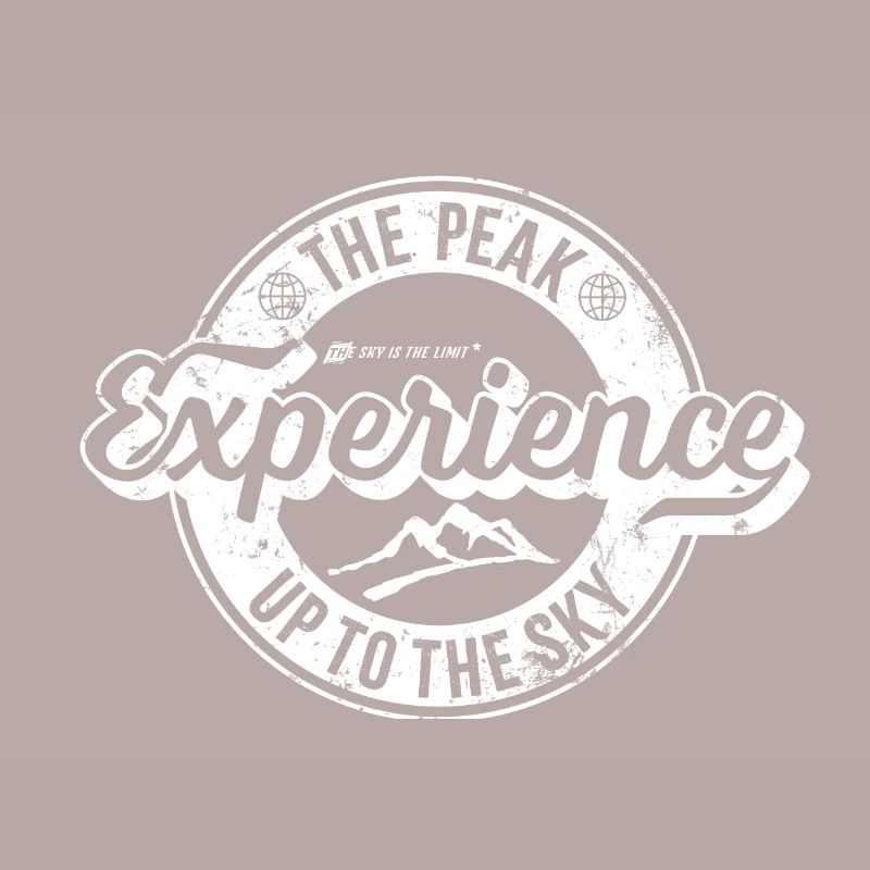Label rétro Peak Experience