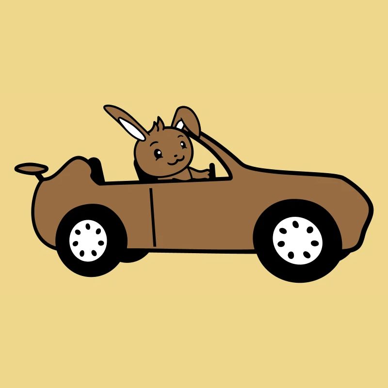 Rabbit Car Fast Driving Driver License