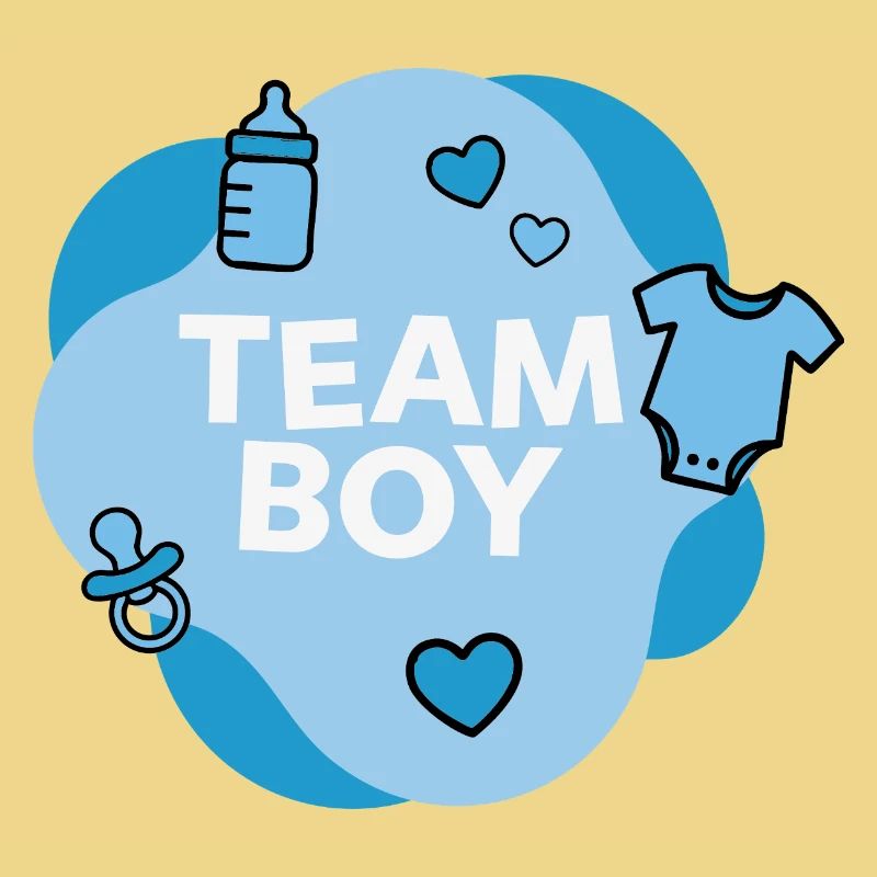 Conception de la douche de bébé de l’équipe Boy