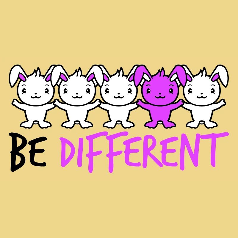 5 Bunny Friends Difference Be Different Different