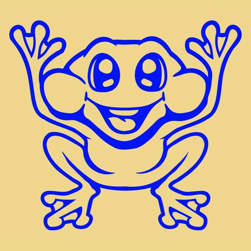 Frog Toad Laughs Funny Jumping Happy Comic
