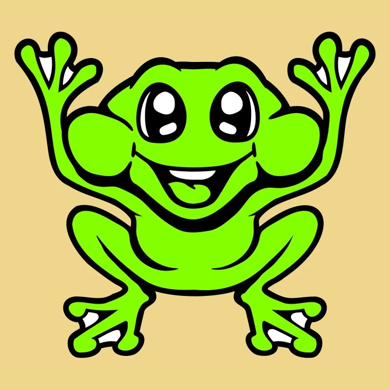 Frog Toad Laughs Funny Jumping Happy Comic