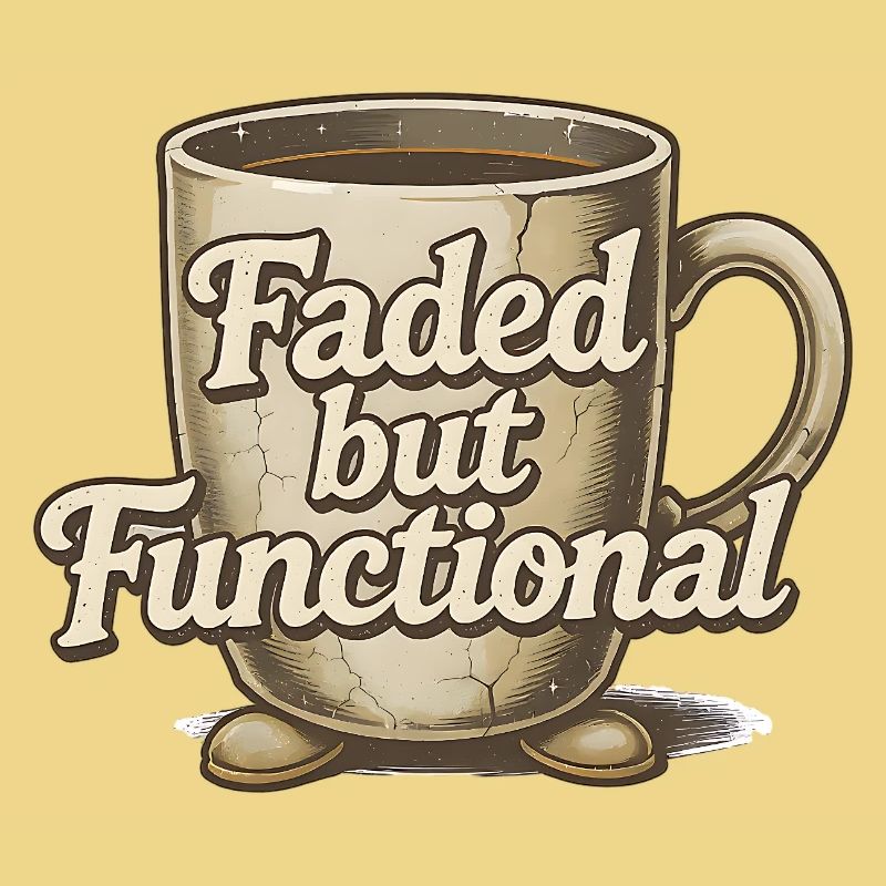 Faded but Functional - Kaffeetasse