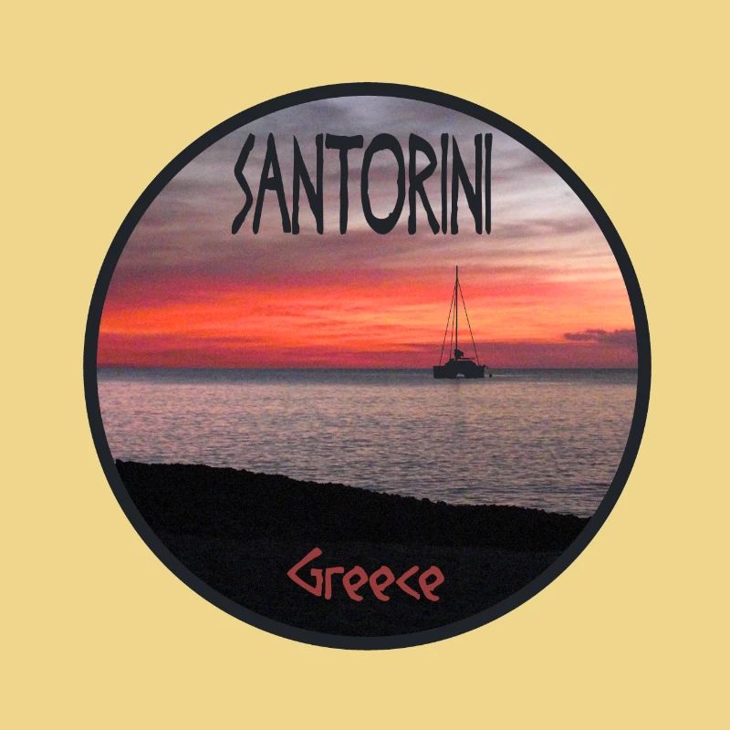 Santorin Grèce Coucher de soleil