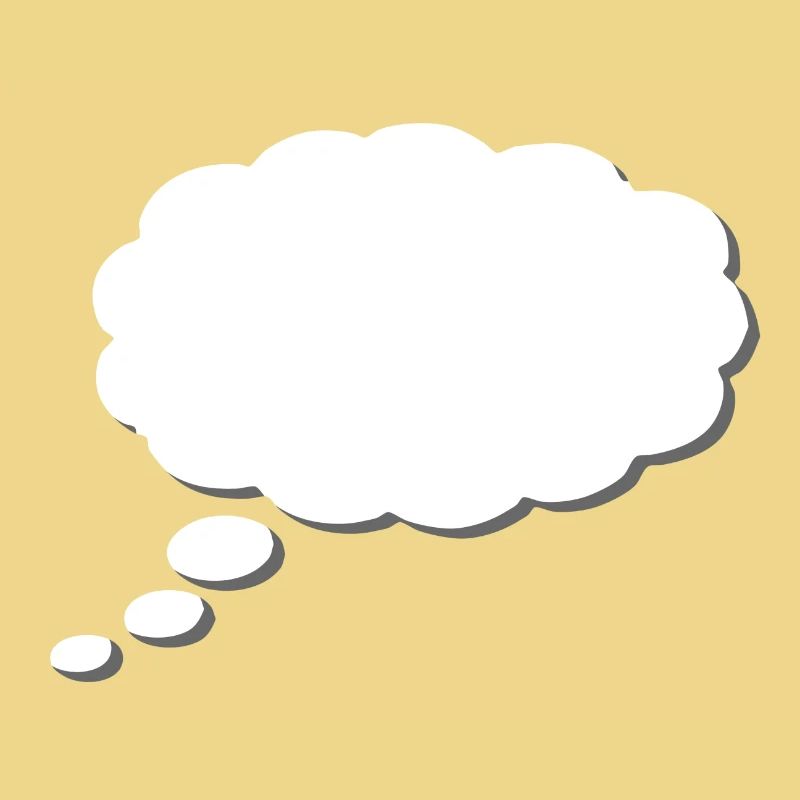 Thought Cloud, Thinkbubble. To personalize