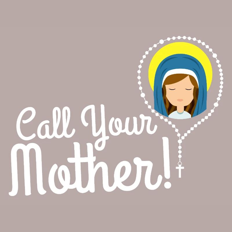 Nenne deine Mutter Illustration Tee
