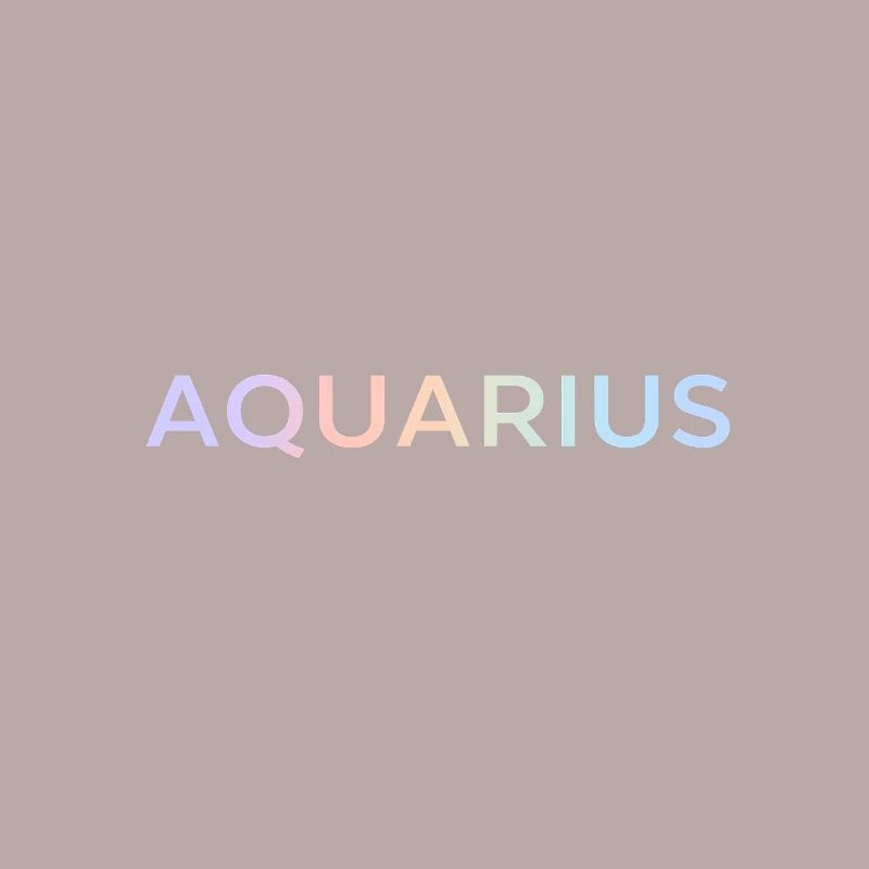 Pastel Aquarius Gradient Typography