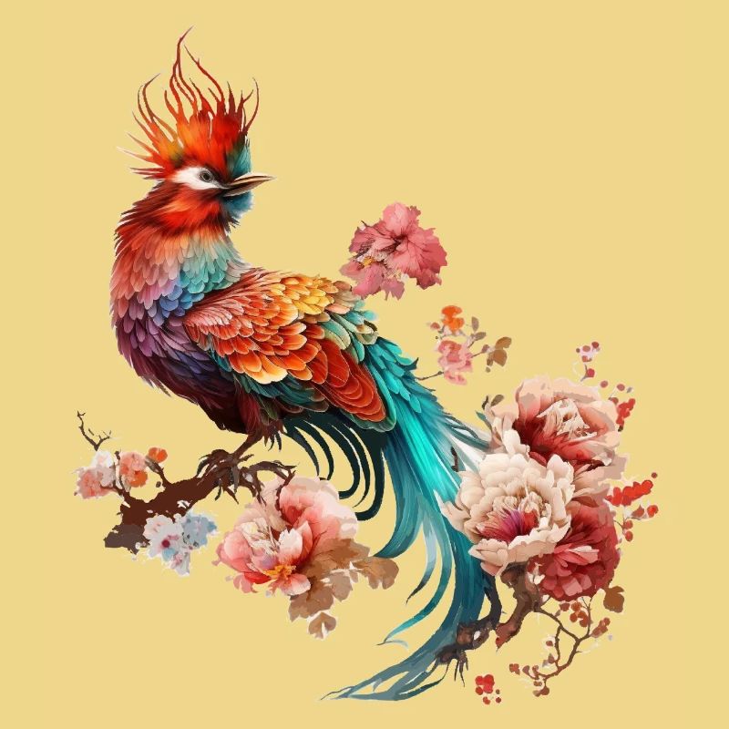 Farbenprächtiger Vogel