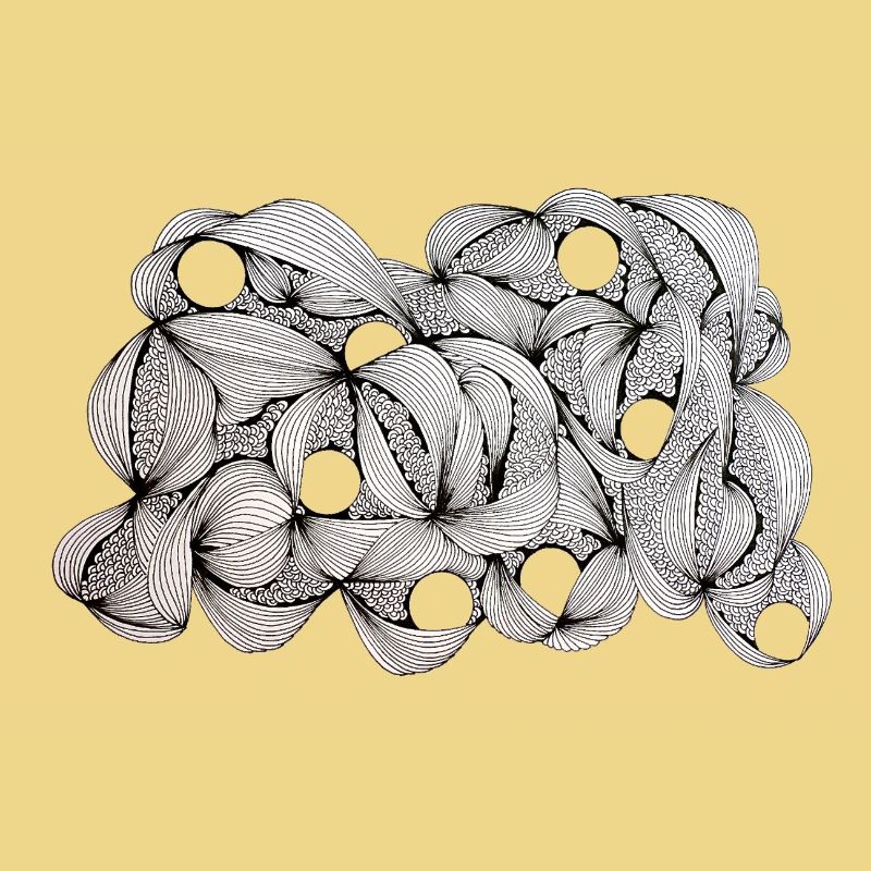 Lined Leaf Weave Pattern
