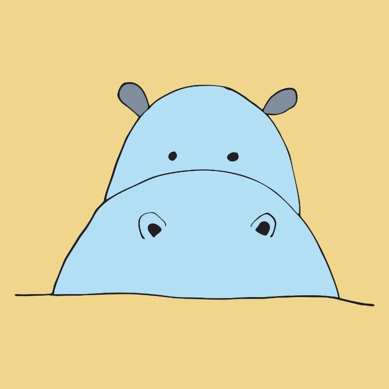 Blue Hippo Eye-catcher