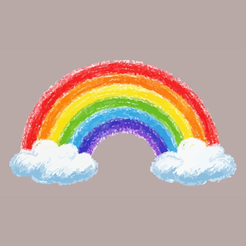 Rainbow over clouds
