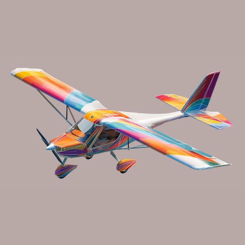 RC Rainbow Airplane Pattern