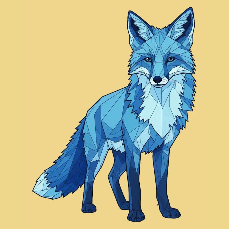Blauer Polygonfuchs