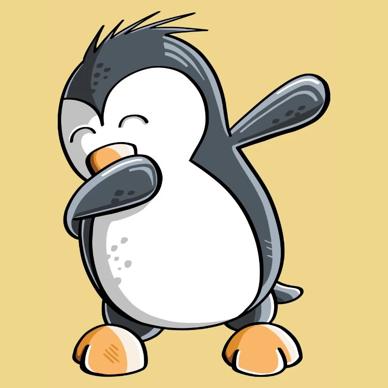 Dab Dance Pinguin - Dabbing - Fun Comic - Geschenk