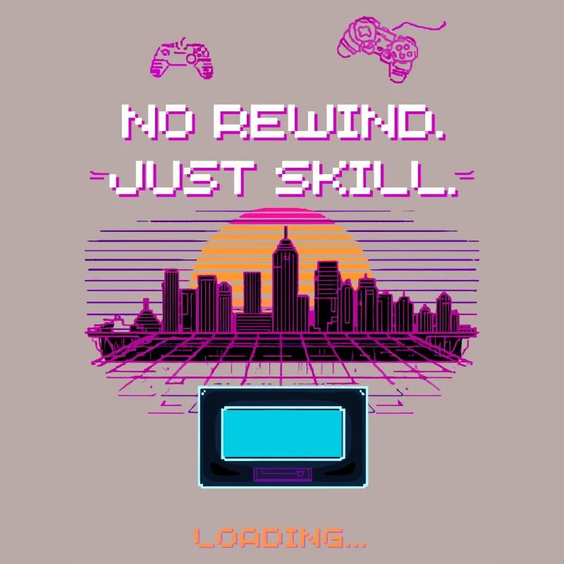 Design de jeu Retro Synthwave Pixel Vaporwave