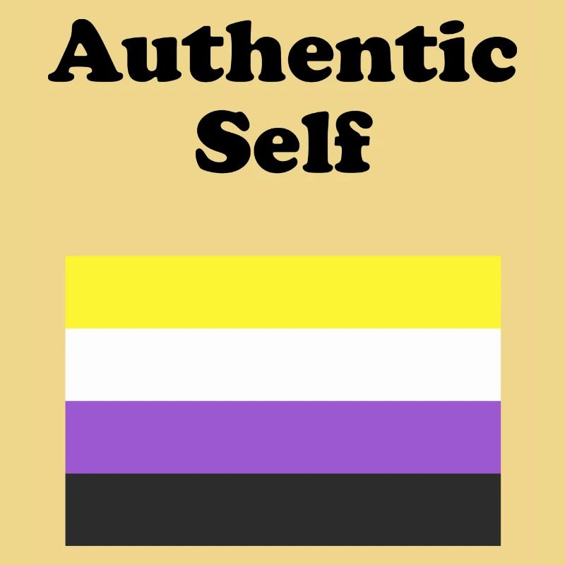 Non Binary Flag Authentic Self