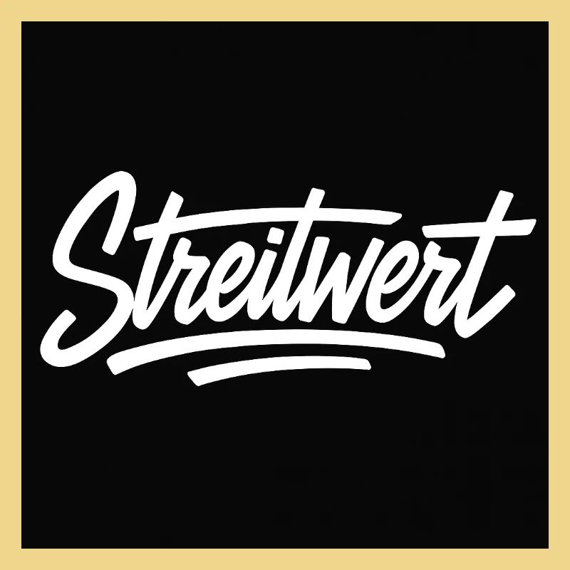 Logo Contested Script Noir