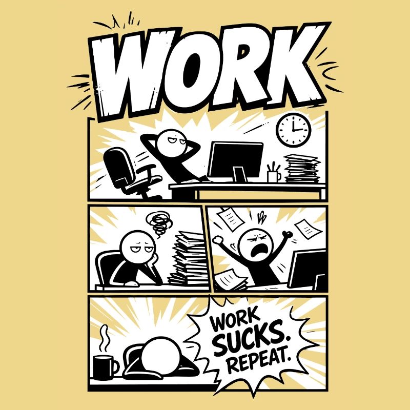 Le travail craint Repeat Comic