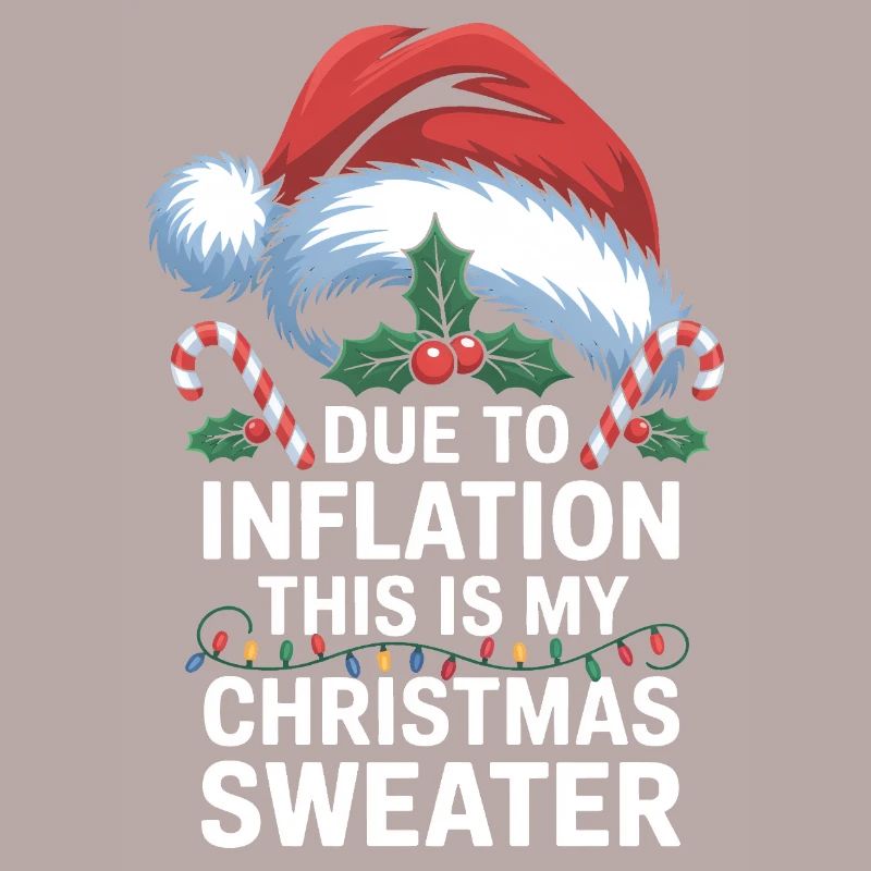 Jeu de mots sur l’inflation avec le pull de Noël