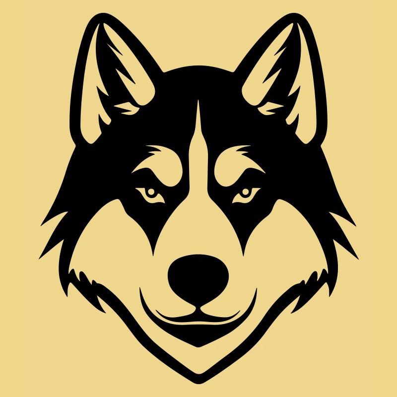 Husky Dog Head