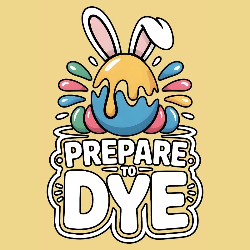 Prepare To Dye Funny Easter Saying