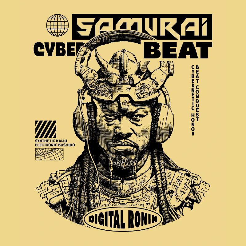 Chemise Tech Samurai Sci-Fi