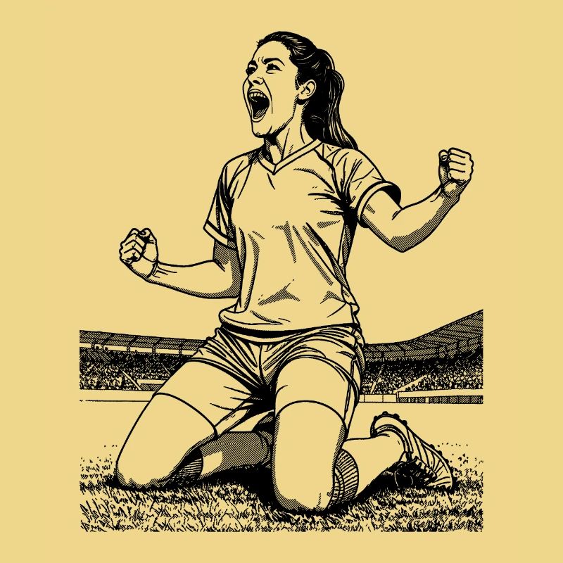 Fussballerin-Shirt: Torjubel mit Gefühl für Sieg