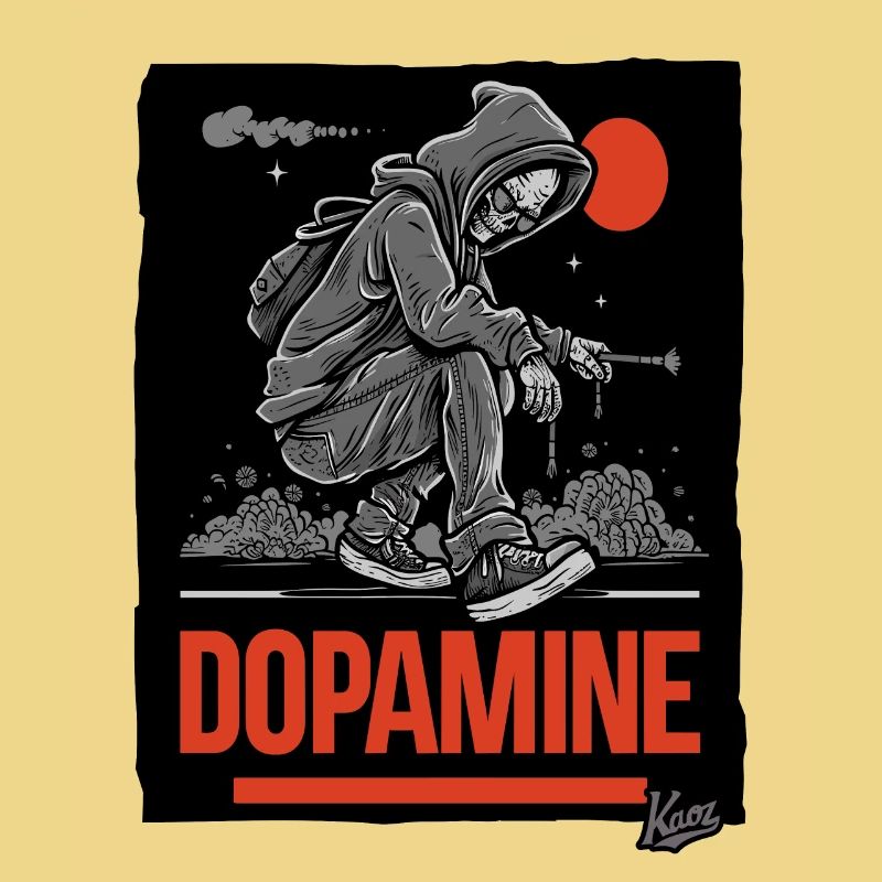 graffeur Skelet Skull Dopamine