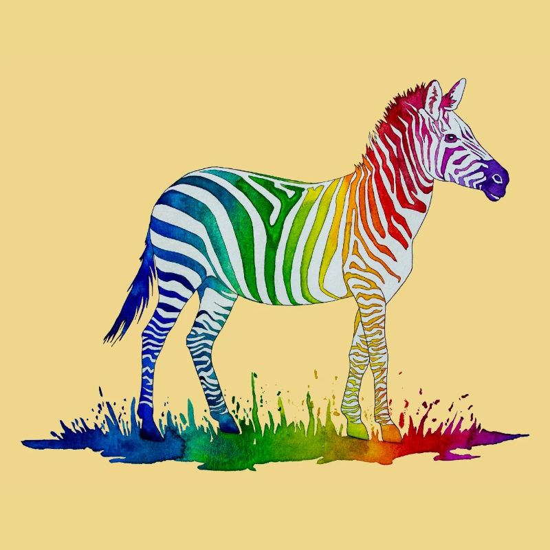 Regenbogen Zebra