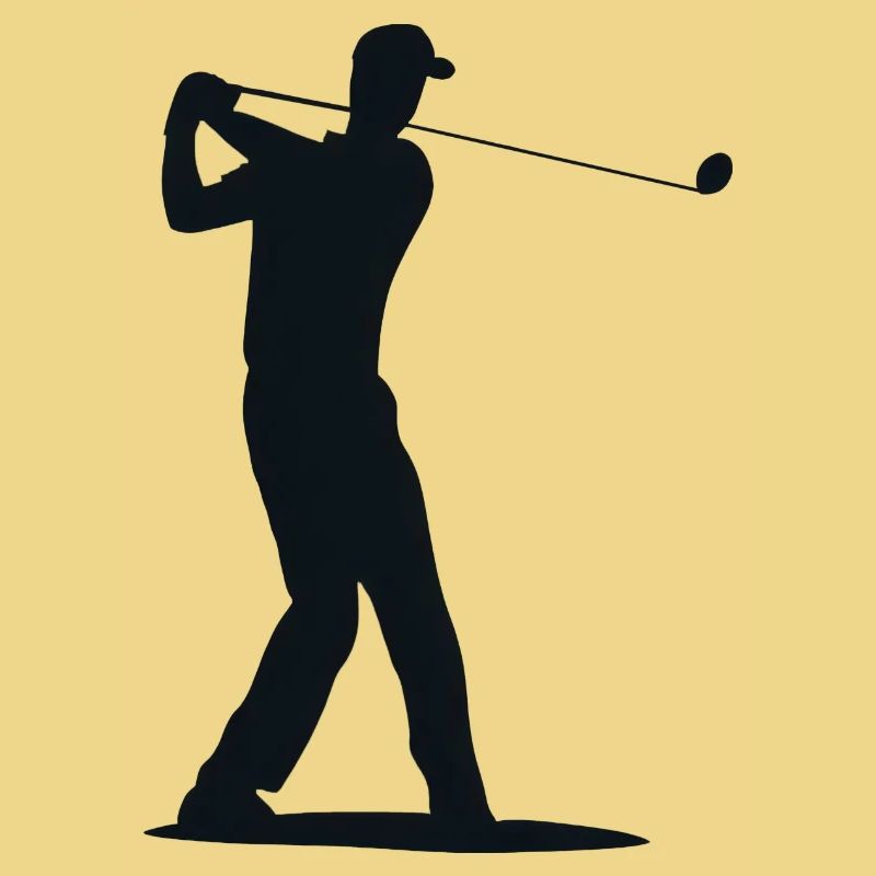 Golfer Silhouette - Tee Golf