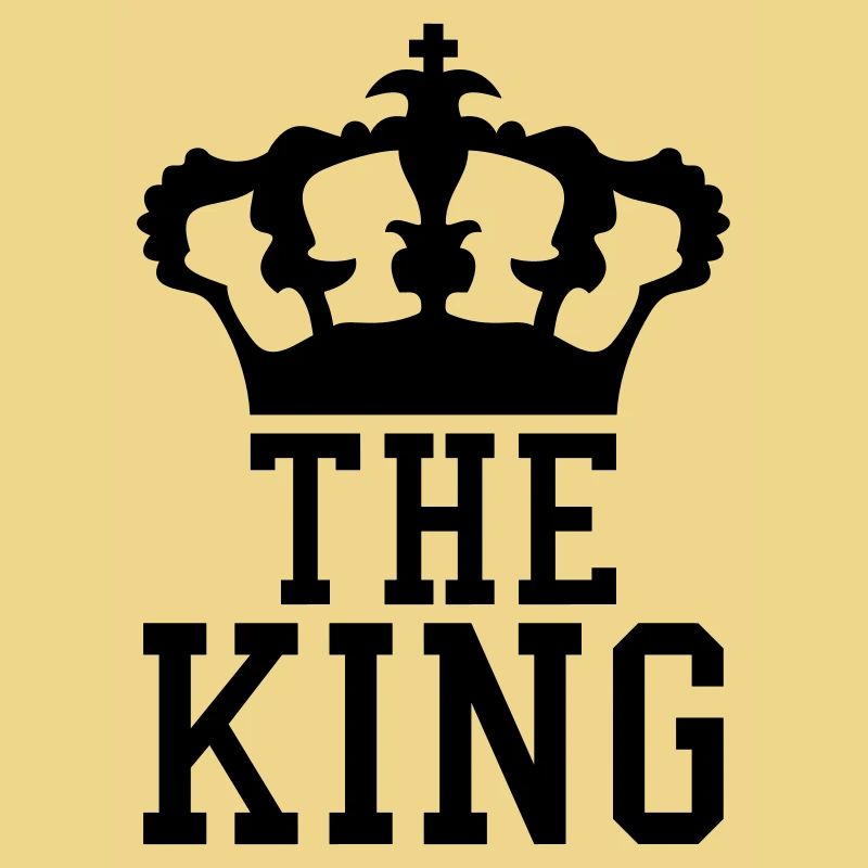 La conception de la couronne du roi textlogo refro