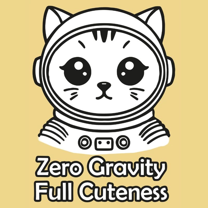 Space cat - Zero Gravity, Full Cuteness Design