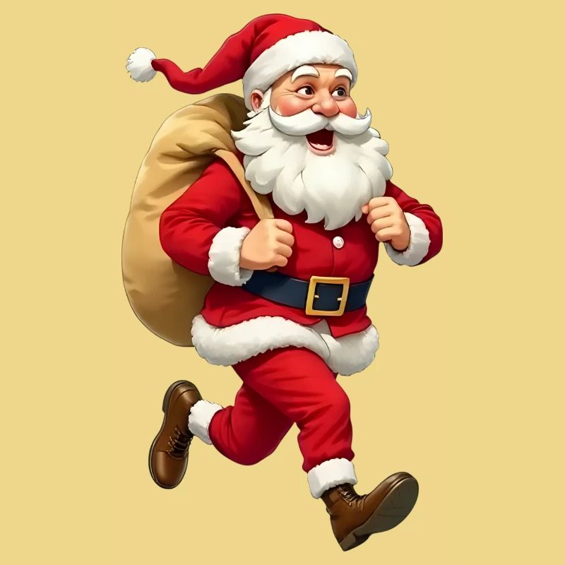 Weihnachtsmann läuft