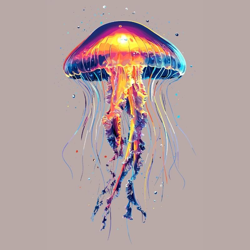 Méduse Méduse de feu Méduse Méduse mignonne