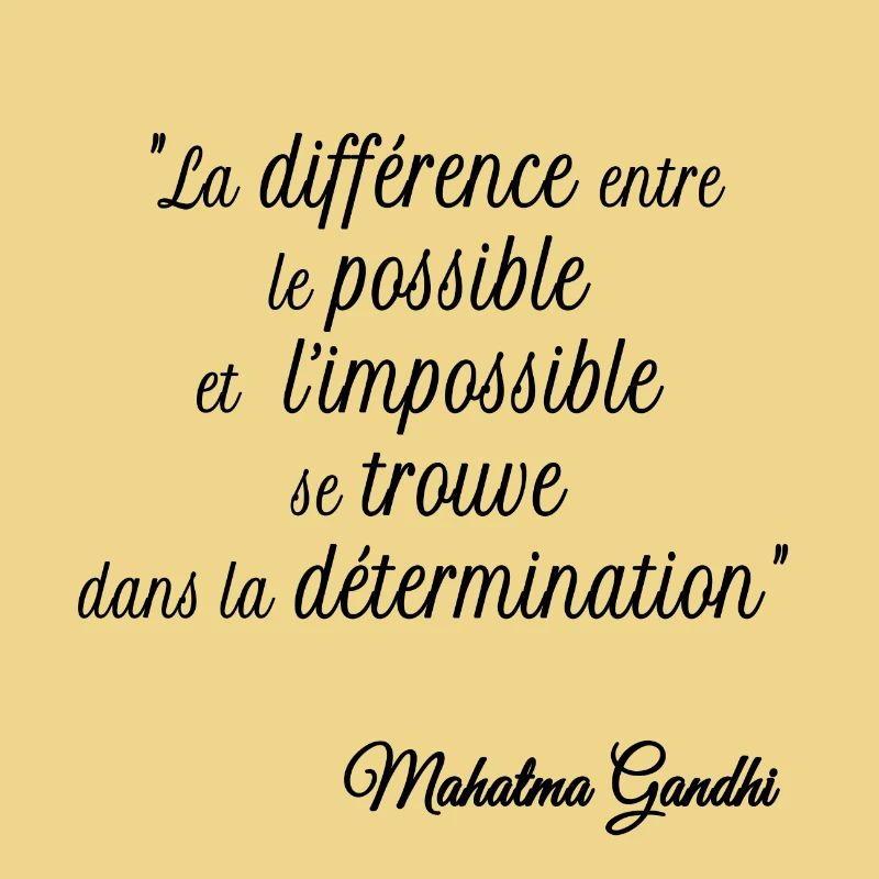 La différence entre le possible et l impossible