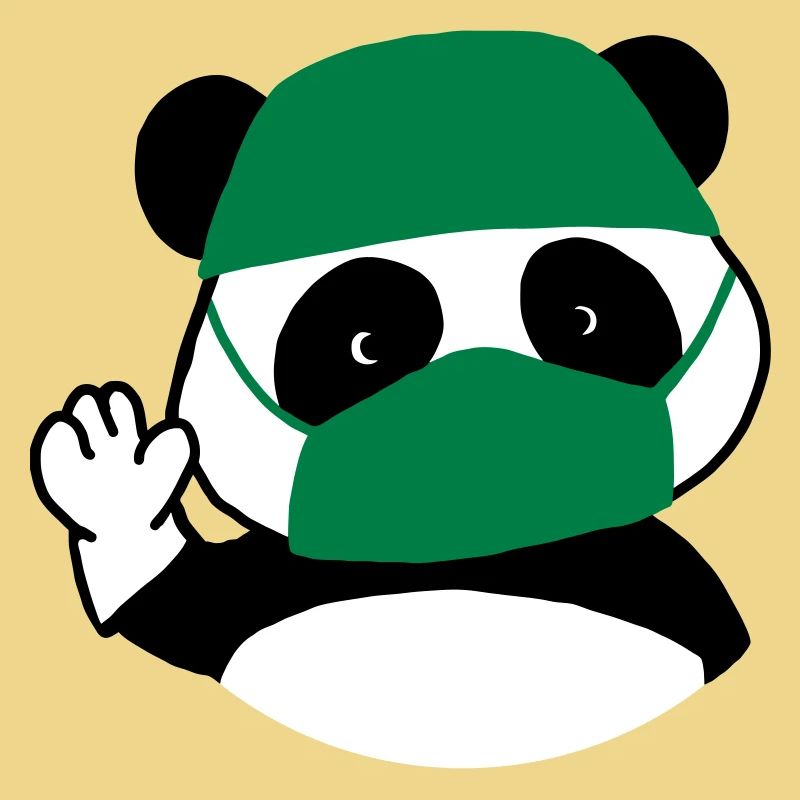 Panda surgeon operating room