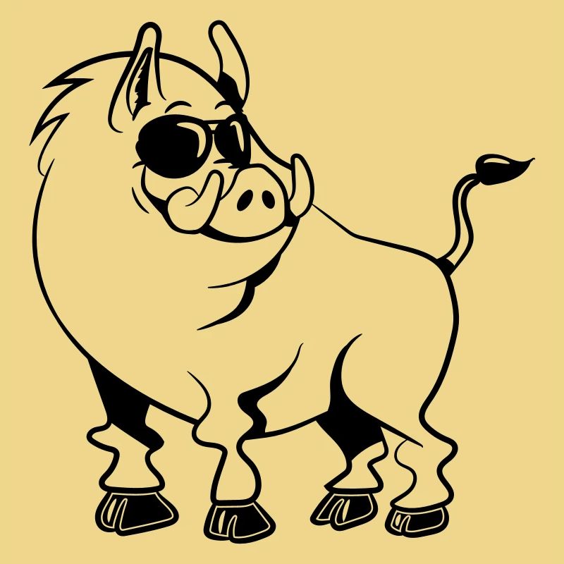 wildschwein refroidir des lunettes de soleil drôle