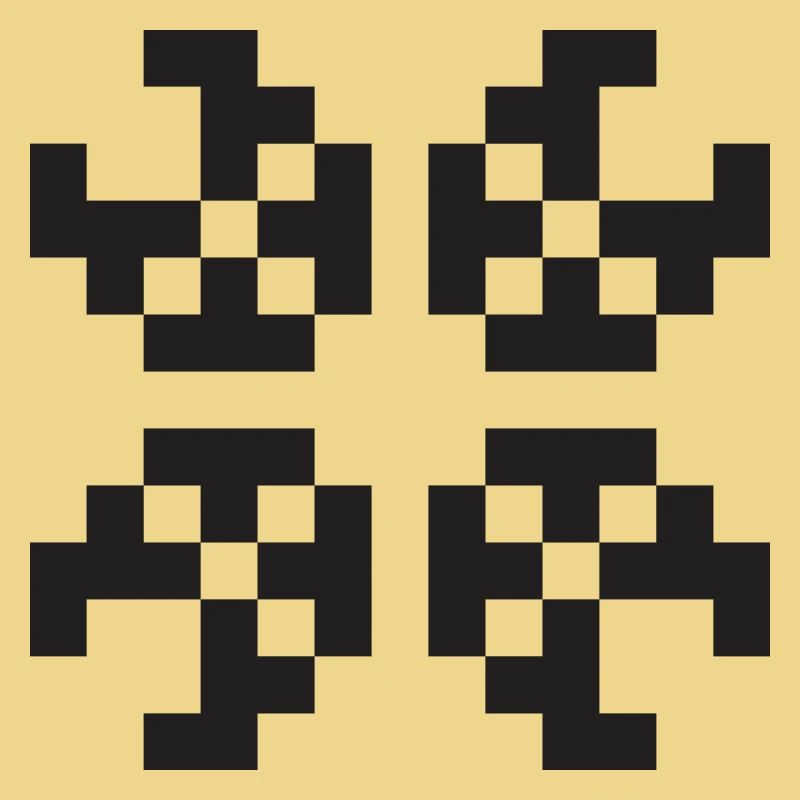 Pixel figure programmer web designer gift