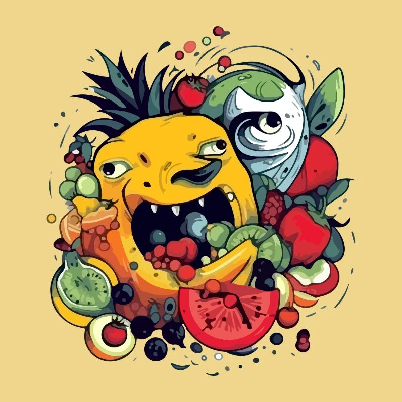 Fruit-devouring pineapple