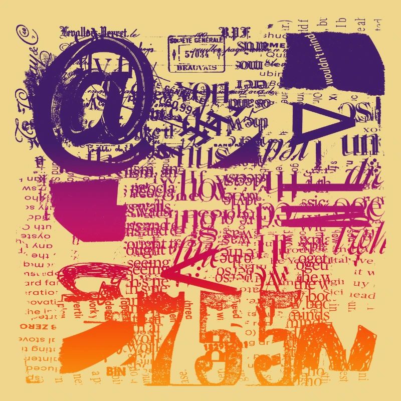 Newspaper Clips Scrapbook Magazines Alphabet Code