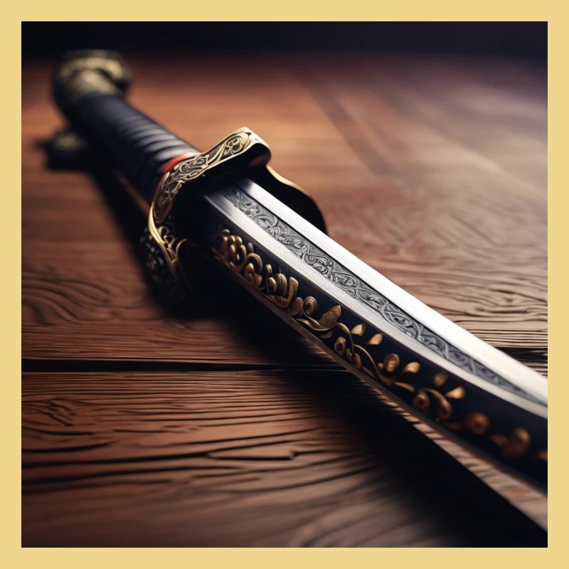 Conception d’affiche Sabre Samouraï