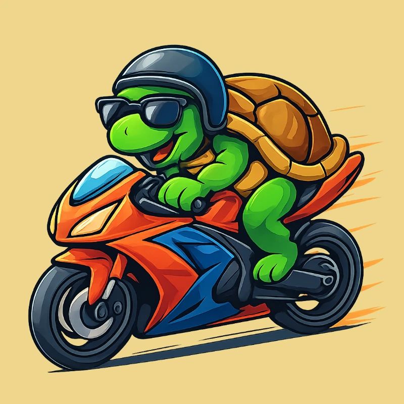 turtle biker