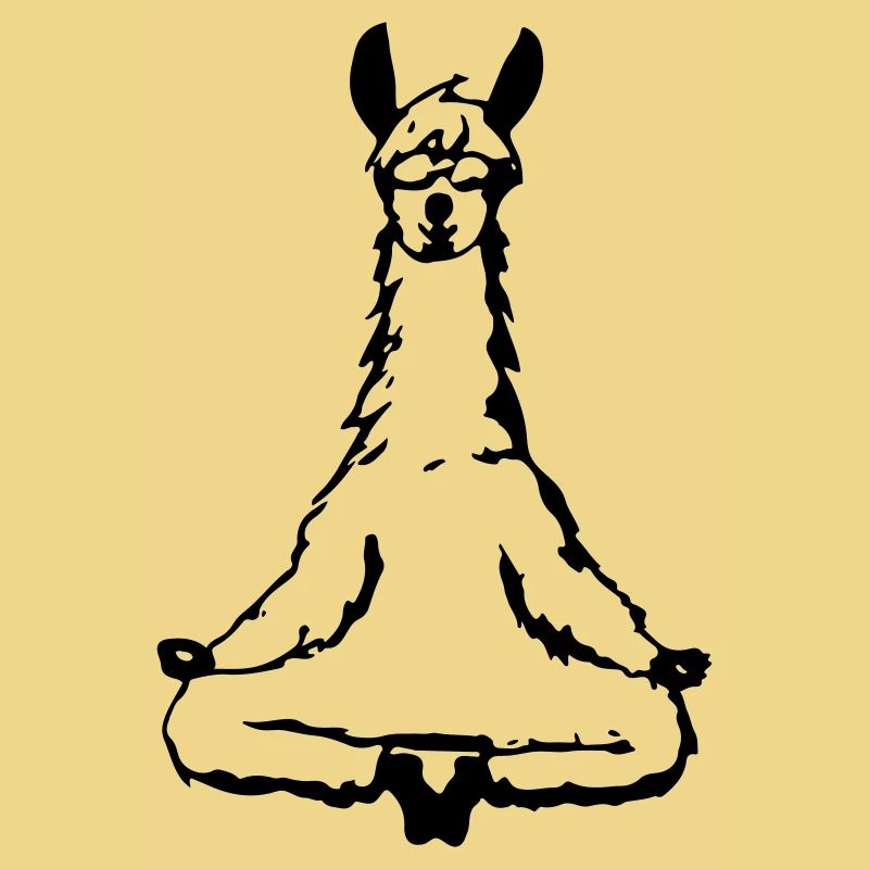 Llama Alpaca Yoga Vector Funny Gift Idea
