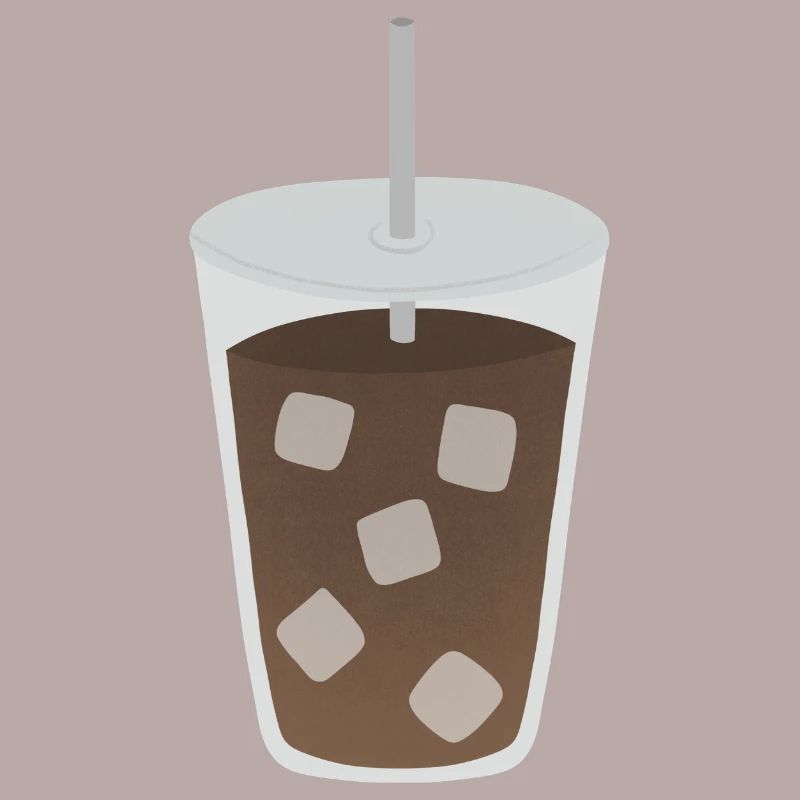 Iced Coffee Cube Pattern