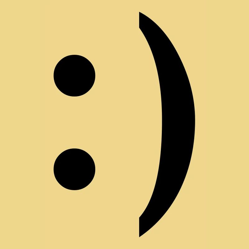 :) smiley