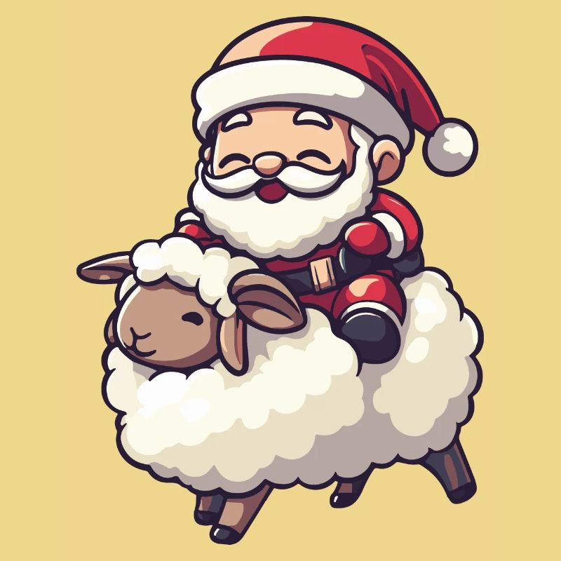 Schaf Weihnachtsmann